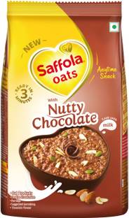 Saffola by Saffola Oats with Nutty Chocolate, Healthy & Tasty, Anytime Snack, 400g Pouch