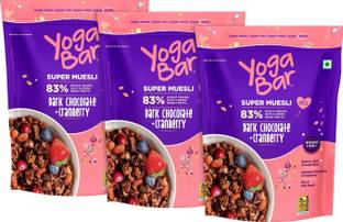 Yogabar Dark Chocolate & Cranberry Muesli Pouch
