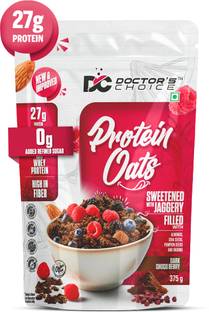 DOCTOR'S CHOICE Oats, 27g Pure Protein, Jaggery Sweetened, No Additives & No Sugar. Pouch