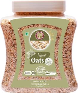 Organic Nation Instant Oats | 100% Whole Grain Oats | Gluten-Free | Healthy Breakfast Plastic Bottle