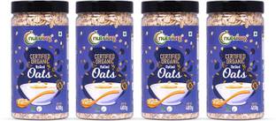 Nutriorg by Rolled Oats (4 x 400 g) 100% Pure Gluten Free Rolled Oats 1600 gm Box