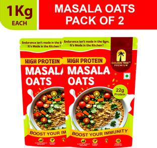 Golden Tree by GOLDEN TREE Masala Oats, Tasty, Anytime Snack, No preservatives, helps manage weight Pouch