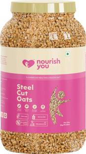 Nourish You Steel Cut Oats, Wholegrain Breakfast, High Protein & Fibre oats for weight loss Jar