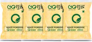 Goshudh Best Quality Makka Daliya 500gm Each (Pack Of 4) Maize Porridge (2000 g) Pouch