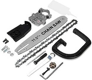Flemigo 12 INCH CHAINSAW BRACKET SET FOR ANGLE GRINDER Corded & Cordless Chainsaw Electric Chainsaw attachment Stand Bracket Set Corded Chainsaw