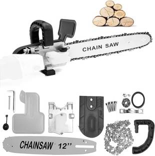 MLD CSAD-1014 12Inch Electric Chainsaw Adapter Set for Angle Grinder Machine Woodworking Tool (Angle Grinder Machine not included) Cordless Chainsaw