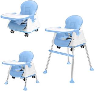 DEEJAY High Chair for Baby, 3-in-1 Portable Chair with Removable Tray & Seat Cushion