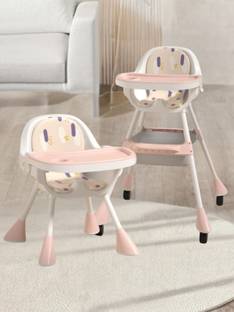 Little Olive 3-in-1 Convertible High Chair for Kids - Trendy Design, Adjustable, Foldable
