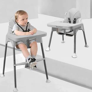 TONY STARK 2-in-1 Baby Feeding High Chair with Removable Food Tray, Seat Cushion & Footrest