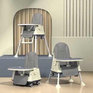 StarAndDaisy Foldable High Chair for baby/kids Recline Height Adjustable with Wheels