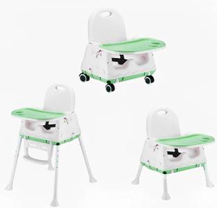 SYGA High Chair for Baby Kids, Safety Toddler Feeding Booster Seat Dining Table Chair (Green)