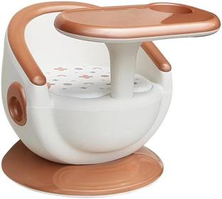 JUNIOR JOE Baby 2 In 1 Booster Seat Feeding Chair With Detachable Dining Tray Cushion Pad