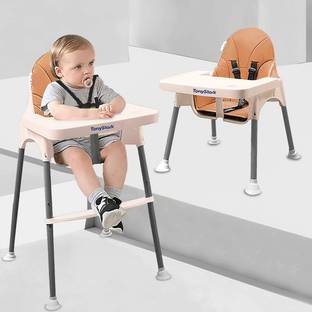 TONY STARK 2-in-1 Baby Feeding High Chair with Removable Food Tray, Seat Cushion & Footrest