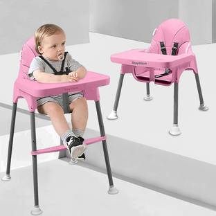 TONY STARK 2-in-1 Baby Feeding High Chair with Removable Food Tray, Seat Cushion & Footrest