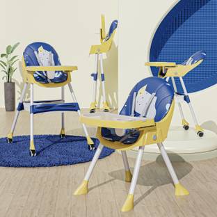 TONY STARK Folding Baby High Chair Recline Height Adjustable Feeding Seat for Toddler