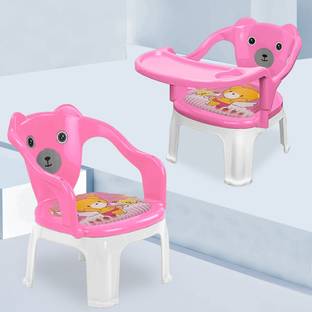 TONY STARK Strong & Durable Plastic Portable Baby Chair with Tray for Kids,Upto 30Kgs