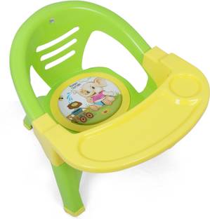 Sukhson India Small Baby Chair with Removable Front Food and Safety Tray,Soft Cushion with Baby Whistle Sound- - Green