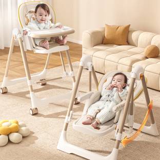 R for Rabbit Marshmallow Smart High Chair for Baby, Multiple Recline Position, Foldable