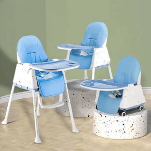 WE CLEVER High Chair for Baby, 3-in-1 Portable Chair with Removable Tray & Seat Cushion