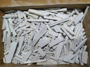 Brighty 500gms Natural pure earthy white slate pencil best quality billards Chalk box