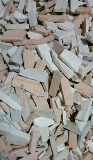 Brighty 1 kg mix tukda crumbles white Black and Red Billards Chalk box