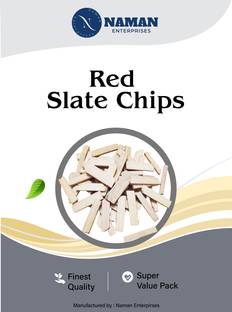 Naman Enterprises Slate chips pack Red slate triangle slate pencil Slate pencil Slate chips