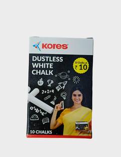 AKB Kores Dustless White Chalk Regular Blackboard Eco Friendly White Dustless Chalks