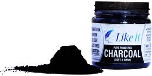 Like it Powdered Charcoal Artist Black Charcoal Powder for sketching/Drawing (approx 30grams) Stick