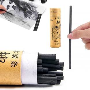 Qalam Kaari Willow and Vine Charcoal Sketching and Drawing Art Supplies for Professionals Students and Hobbyists Stick