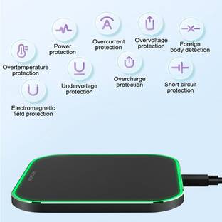 Talabat iPhone Wireless Charger 15W Fast Charging Square Pad Charging Pad