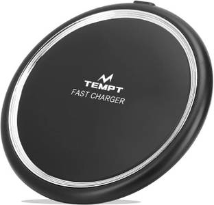 TEMPT Powerpad Wireless Charger with Smart Ic Protection Against Damage Type C Cable Charging Pad