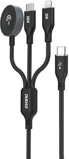DUDAO A12MAX+ Super Fast 100W Multi-Charging Cable Lightning, Type-C & Wireless iWatch Charging Pad
