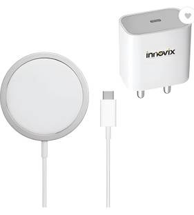 INNOVIX 15W Mag-Safe Wireless Charger with 20W Power Adapter, For iPhone 12/ 13 Charging Pad