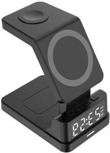 MARS Wireless Charger with Alarm Clock, Charging Stand Dock for iPhone Charging Pad