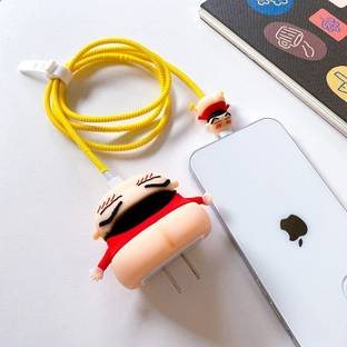 Midos Silicone Press Stud Headphone Case For iPhone Charger 18w / 20w Case