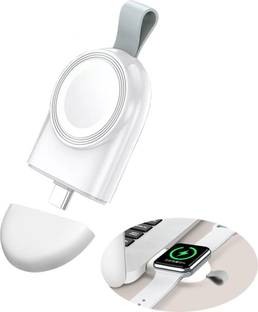 mizi USB-C Portable Travel Wireless Fast Charger for All A-pple Watch - White Charging Pad