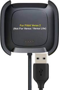 Speeqo Charger Dock Cable Compatible with Fitbit Versa 2 charging cable black Charging Pad