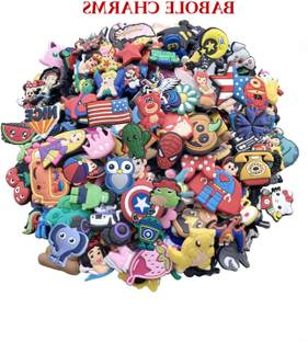 BABOLE C 102_PACK OF 6 COLORFUL RANDOM CHARMS Rubber Shoe Charm