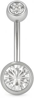 XICO Belly Button Ring Stainless Steel Beaded Charm