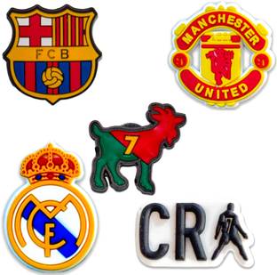 Questsole Football Legends Pack – CR7 & Club Shoe Charms Rubber Shoe Charm