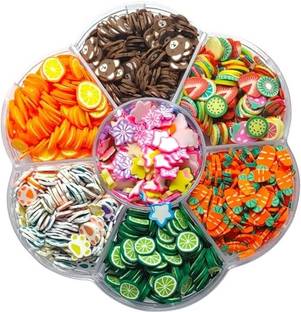 POLARIS FOX Mini Charms Shaker Mix Design| 7 Different Design | 45gm| Used for Multi-Purpose Rubber Charm Set