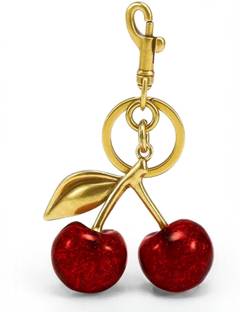 Questsole Bag Charm - Cherry Elegant Key Chain Bag Charms for Handbags Acrylic Charm Set