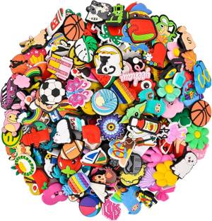 Questsole Shoe Charms (Pack Of 12) Different Characters Rubber Shoe Charm