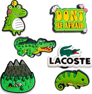 Questsole Green Dino, Alligator, Jungle & Nature Shoe Charms Rubber Shoe Charm
