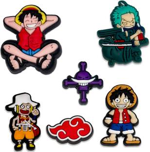 house of common Luffy Anime Collection Charms Set For Clogs Rubber Shoe Charm
