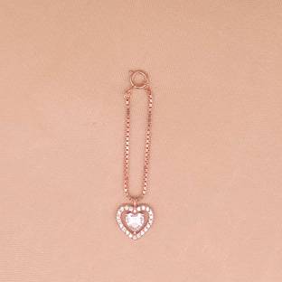 Ezurr Gleaming Heart Watch Charm (Pure Silver) Sterling Silver Watch Charm