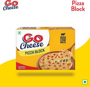 Go Pizza, cheesy, Plain cheese Processed cheese Block