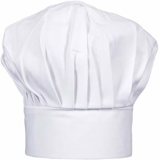 NeelKamalExport White Chef Cap / Hat For Hotel, Restaurant Super Fine Quality Pack Of 1 Chef Hat