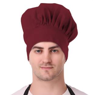 Kodenipr Club Maroon Chef Cap/ Cook Cap/ Baker Cap/ Chef Hat