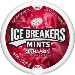 Icebreakers Cinnamon Smooth, Crisp Mints are The Only Mints With Flavour Crystals Cinnamon Chewing Gum